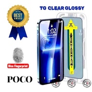 TG CLEAR SUPERFIT FULL SCREEN Tempered Glass XIA0MI POCOPHONE X3 X4 X5 X5S X6 C3 C31 C40 C55 C65 C71