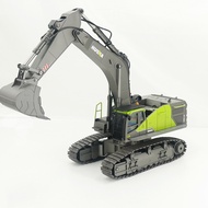 Huina 593 Alloy Excavator Model Kenderaan Kejuruteraan Aloi dengan Putaran 360-Darjah Tanpa Had Main