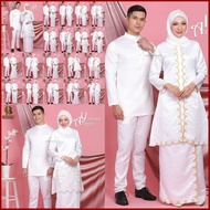 Koleksi baju-baju Nikah Tunang Akad Nikah Warna Putih wedding dress baju kurung nikah baju muslimah 