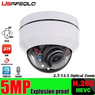 5MP 8MP 5X PTZ Speed Dome POE IP Camera 2.7mm-13.5mm Security Surveillance CCTV IR P2P Plug&amp;Play Xmeye APP Explosion proof Cam