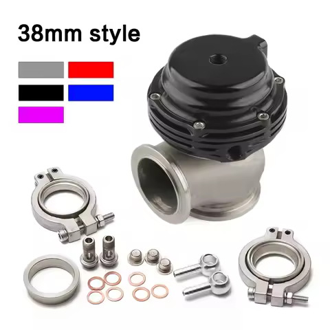 Universal 38mm External Wastegate V-Band Flanged Turbo Waste Gate For Supercharge Turbo Manifold Wit