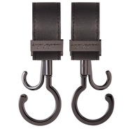 [Direct from Japan]e.x.p.japan PP Buggy Hook BK - Synthetic Leather Black 360° Rotation Double Hook 