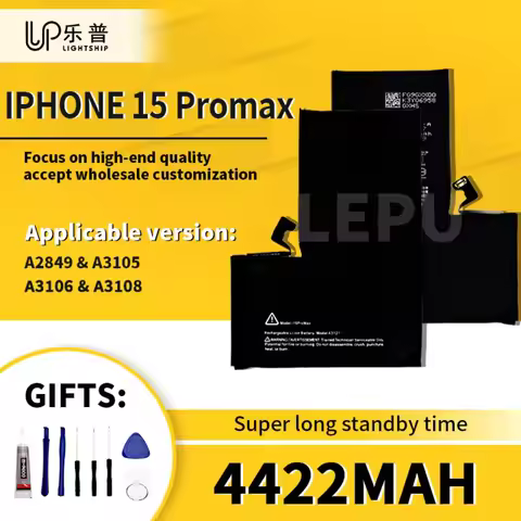 High Quality IPhone 15 Promax Battery 4422mAh Replacement A2849 A3105 Battery + Tools Kits Original 