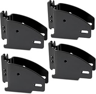 4 Packs E-Track Wood Beam End Socket, E Track Accessories Wood Beam Brackets Fit for 2x4 2x6 in Carg