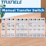 TAXNELE MTS Dual Power Manual Transfer Switch 1P 2P 3P 4P 40A 63A 230V 400V Changeover Switch