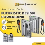 WEKOME Power bank Original Detachable Small Portable Fast Charging 22.5W 5000mAh With Cable MDWP85