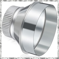 [I O J E] 6 Inch to 4 Inch Duct Reducer Increaser Galvanized Steel Air Duct Adapter Round Crimped Pi
