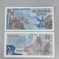 Uang indonesia lama pecahan 21/2 rupiah tahun 1961