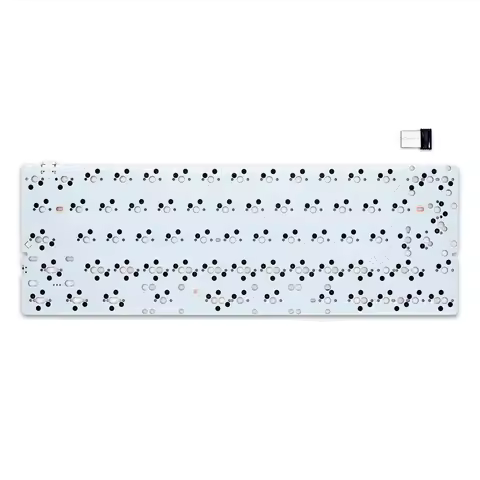 Keebox Y&R6095 Tri-Mode 60% Layout PCB R2 Bluetooth 2.4g Wireless Hot Swap PCB Support GH60 HHKB Lay