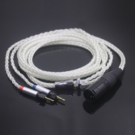 16 Core OCC Pure Silver Xlr 2.5 3.5 4.4 mm Earphone Cable For Abyss Diana v2 phi TC X1226lite 1:1 he