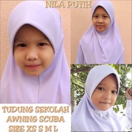 TUDUNG BORONG TUDUNG SEKOLAH PUTIH NILA OWNING SCUBA NEW ARRIVAL