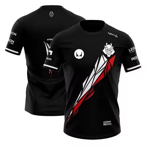 2025 New Summer G2 Esports Team Uniform Men's T-shirt Sports Game LOL CS GO Shirt Men's T-shirt Casu