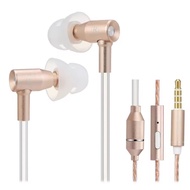 iBrain Anti-Radiation Protection Air Tube Earphones (FC31-E) - 3.5mm*4P Gold (Shielding Headsets)