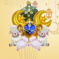 Eid Al-Adha Decorations Balloons Set Sheep Shape Foil Balloons Ramadan Lantern Moon Star Balloon Id 