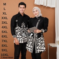 KATUN KEMEJA Men's Couple Batik Tops Latest JumboWanitas - Long Sleeve Shirts - Kimono Tunics for Nu