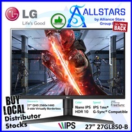 (ALLSTARS : We are Back / Monitor Promo) LG 27 inch 27GL850 / 27GL850-B UltraGear™ 2K QHD Gaming Monitor with NVIDIA G-S