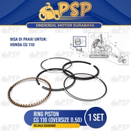 Ring Piston CG 110 Oversize 050 - Ring Cincin Seher Seker OS 50 Honda CG110 cg 110 1973 - 1982