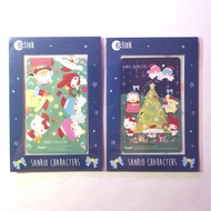 Set of 2pc SANRIO CHARACTERS Christmas Theme Ezlink Ez-Link Cards *pekkle melody hello kitty purin little twin star