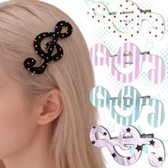 5/2PCS Polka Dot Music Symbol Hair Clips - Fashion, Cute, Sweet - Women's Hair Accessories - Musical