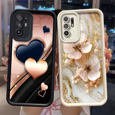Phone Case For OPPO A94 A95 5G/Reno5 Z/F19 Pro+ Bumper Silicone Shockproof Soft Cover Beautiful Land