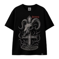 Metal t-shirt Satanic Distro t-shirt Men Women Black SIXCISSORS 666 DEVOTEE NEW