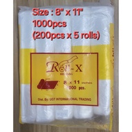 8" x 11" Plastic Labo - Roll X Brand