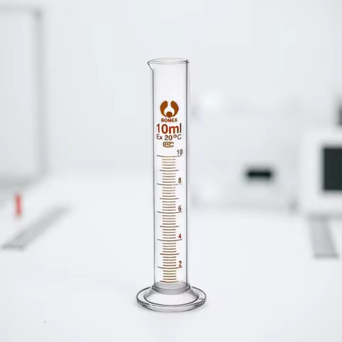 1PCS New Professional Thick Glass Graduated Measuring Cylinder Set 5ml 10ml 25ml 50ml 100ml Measurin