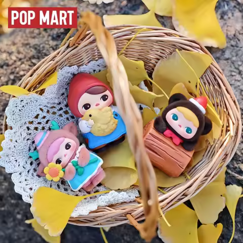 Hot Genuine Products Popmart Pucky Elf Market Series Figurines Surprise Blind Box Toys High Quality 