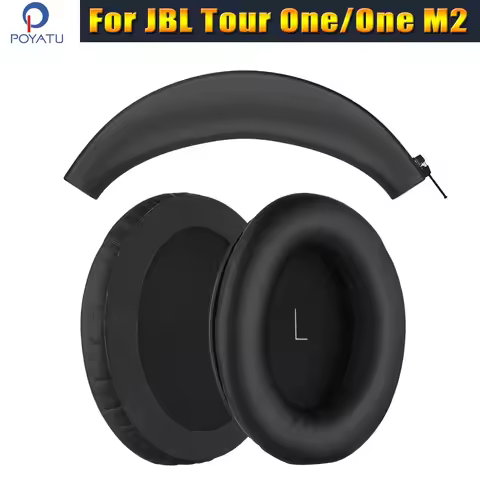 Silicone Headband Cover & Earpads for JBL Tour One M2 Headphone Replacement Headstrap Ear Pad Cushio