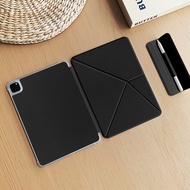 ZOYU | เคส iPad 11 บางเฉียบ ด้านหลังแบบแม่เหล็ก ป้องกันการตกหล่น 4 มุม กระเป๋าปากกาแบบถอดได้ Apple A