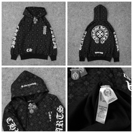 JAKET ZIPPER VARSITY ROLLING STONE X CHROME HEARTS FULLTAG LEBEL HIGH QUALITY TRANDY