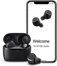 WYZE Wireless Ear Buds 5.0 Bluetooth Ear Headphones With Ipx5 Sweat Resistance, 30 Db Noise Reduction,4 Voice-Isolating Mics, Alexa Built-In True Wireless Earbuds,Charging Case, Workout,Sports