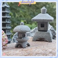 [Shinelight] Retro Gazebo Chinese Lanterns Mini Pagoda Model Decoration Stone Miniature Statue Sands