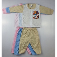 NEW BORN BABY CLOTHES SET BEAR LOGO NEW BORN 0 MONTH - 6 MONTH BAJU BABY MYKIDS