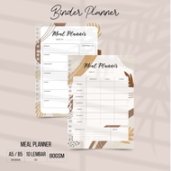 Artomaringi Loose Leaf Binder Contents A5 & B5 Meal Planner LL04C