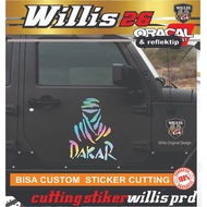 Car Sticker Decal Cutting Sticker Car body glass Logo Symbol Rally Dakar hologram color