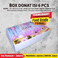 HARGA SATUAN Box Dus Kemasan Donat uk 27 x 18,5 x 5,5 cm FOODGRADE