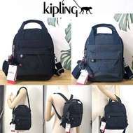 KIPLING 3 WAYS MINI BACKPACK ซับในลายตาราง กระเป๋าสะพาย 3 Ways รุ่นใหม่  วัสดุ Nylon &amp; Polyester 100%  (งานแบรนด์แท้ outlet)