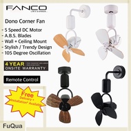 Fanco Dono DC Corner Fan | 16" Remote Control With 5 Speeds