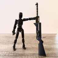 Soldier Toy 3D Printing Mini Fly Gun Decompression Handy Tool Launchable Play Model Pendant Children