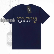 DJVNS T-shirt Baju Kaos Rahayu Aksara Jawa Bali Full Katun Combed Premium Lengan Pendek Pria Wanita