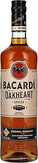 BACARDI Oakheart - 700ml / 70cl, 35% ABV - Gluten Free Spiced Rum Aged in Oak Barrels