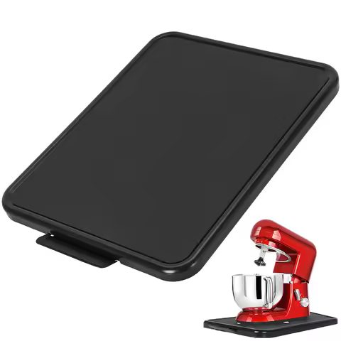 Kitchen Appliance Sliding Tray with Smooth Wheels 16.14×11.81×0.8in Sturdy Non-slip Under Cabinet Ap