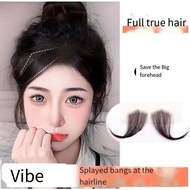 Fringe wig Forehead hairline real hair patch can be trimmed ultra-thin invisible traceless natural h