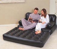 Bestway โซฟาเป่าลม เตียงเป่าลม สามารถปรับนอนได้ เหมาะสำหรับนั่ง2ท่าน ขนาด 188x152x64 CM. สีดำ รุ่น75054