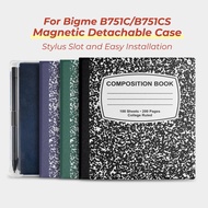 Twosheep Magnetic Detachable Case for Bigme B751C S 7 Inch Soft TPU Cover with Stylus Holder Auto Sl