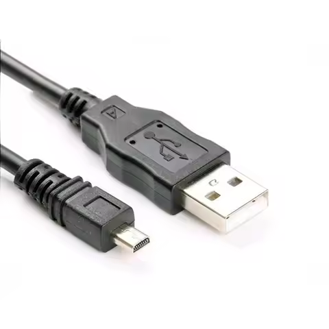 UC-E6 Digital Camera USB Data Cable Mini 8 Pin Data Cable for Nikon CoolPix Fuji Panasonic Olympus S