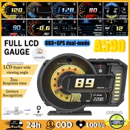 OBD2+GPS Smart Gauge A590 Digital Meter/Display P6-Thai Menu Easy To Use Real-Time Measurement Car