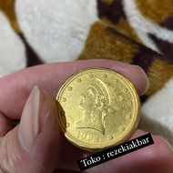 Koin emas liberty 10$ 1904 sangkar bros