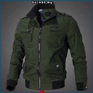 Jacket men Clothing Army Tactical Men's Windbreaker cotton Jacket Outwear New Casacos Zipper Cargo j